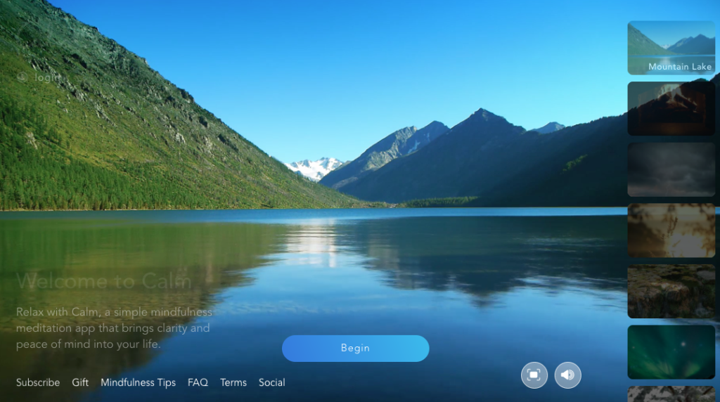 Calm.com Screenshot